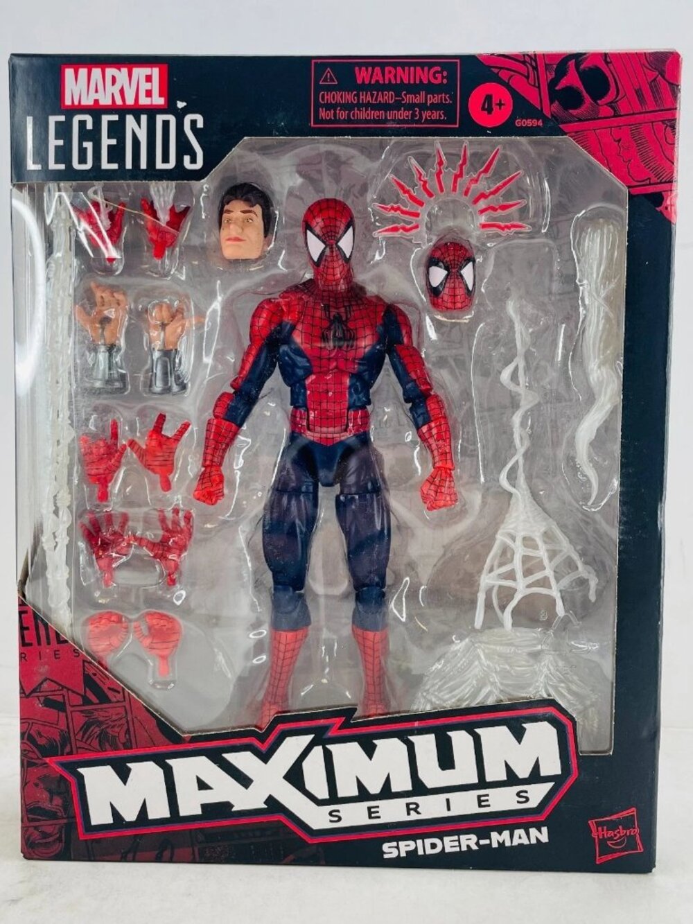 Marvel Legends Spider-Man Maximum Series 5.5" Action Figure w/ Spider Web Access